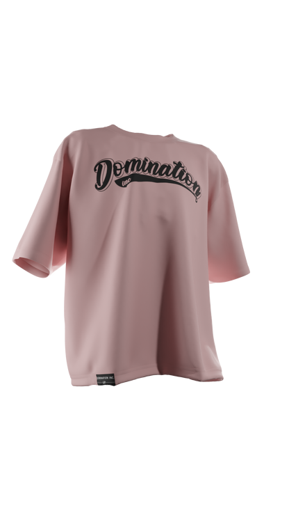 "Baseball Logo" Tee Light Pink